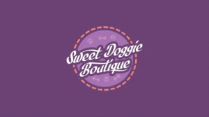 Sweet Doggie Boutique logo animation